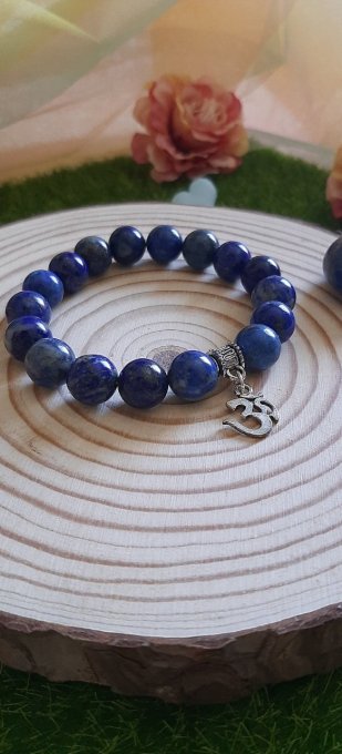 Bracelet OM Lapis-Lazuli