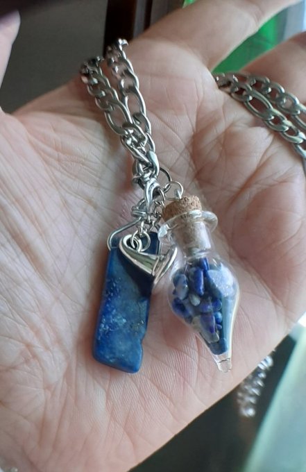 Collier sorcière Lapis-Lazuli